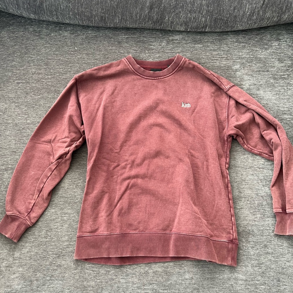 Kith womens cris crew sweatshirt wine size S